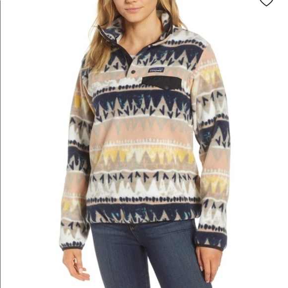 Patagonia Synchilla Snap-T Pullover RARE Bandicoot Marrow Print